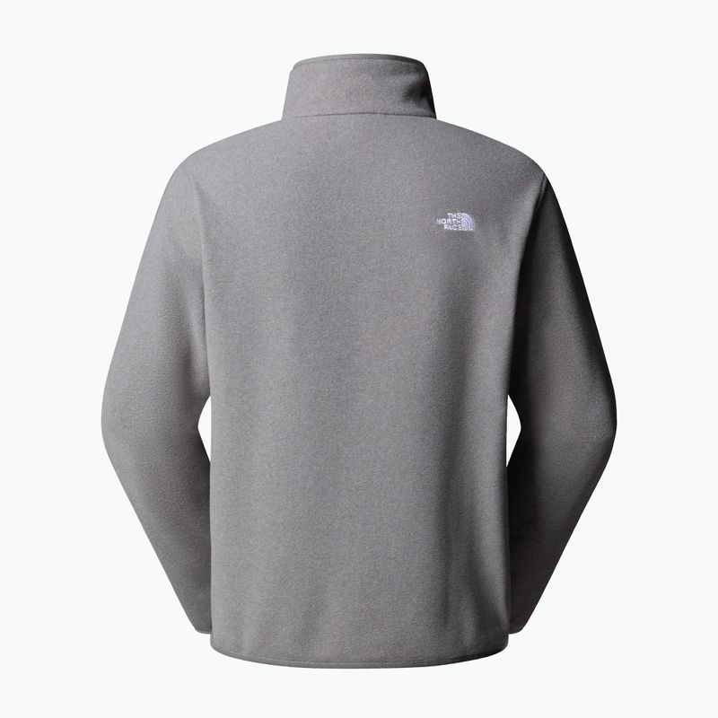 Pánská fleecová mikina The North Face Glacier Fleece 1/4 Zip mid grey heather 5
