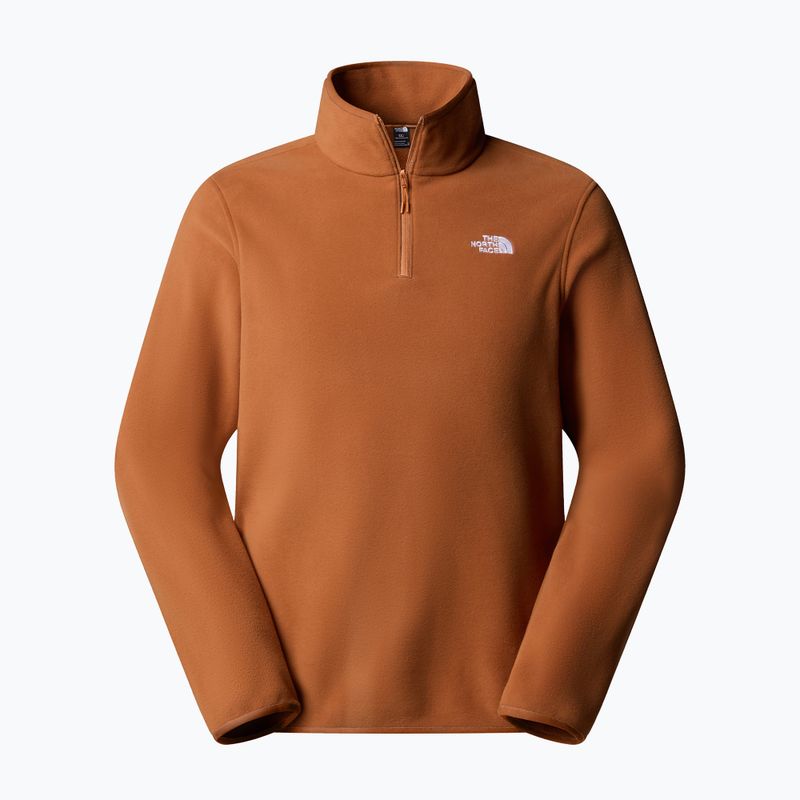 Pánská fleecová mikina The North Face Glacier Fleece 1/4 Zip burnt umber 4