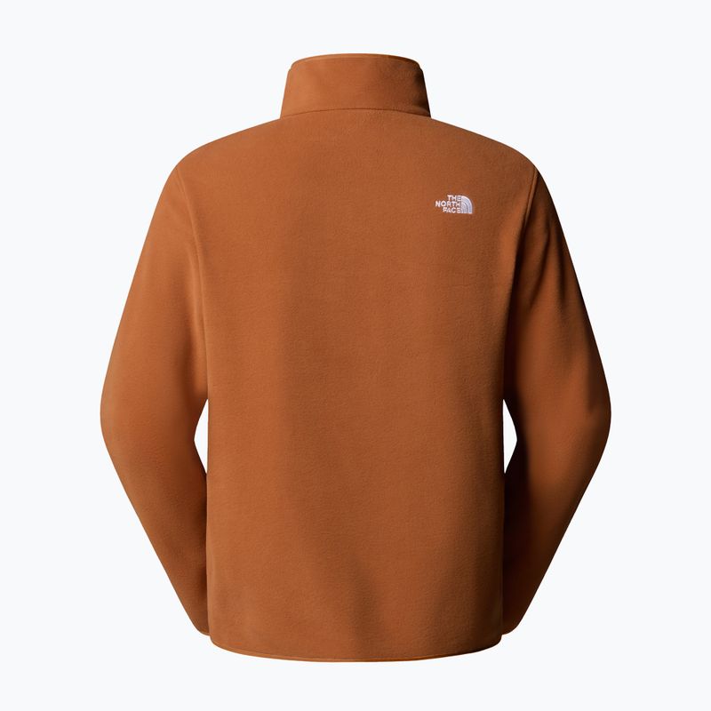 Pánská fleecová mikina The North Face Glacier Fleece 1/4 Zip burnt umber 5