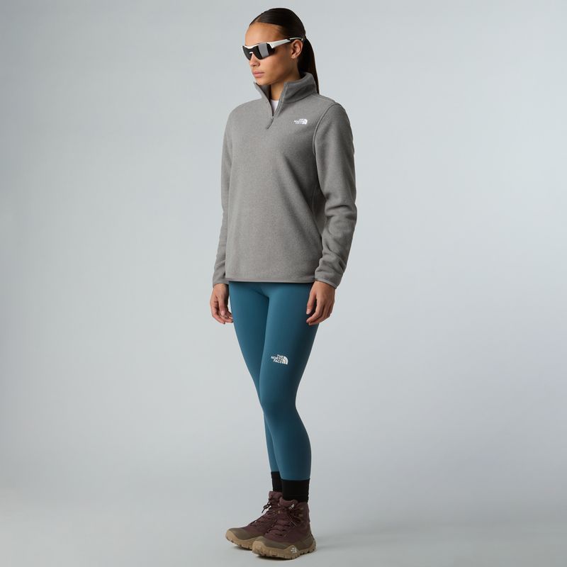 Dámská fleecová mikina The North Face Glacier Fleece 1/4 Zip mid grey heather 2