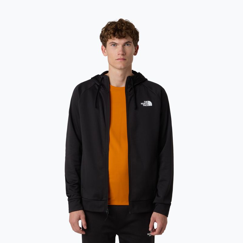 Pánská mikina The North Face Reaxion 2.0 s kapucí a zipem black heather 4