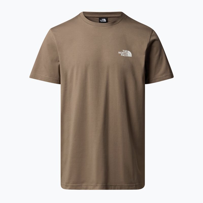 Pánské tričko The North Face Simple Dome mocha brown 3