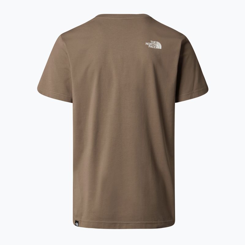 Pánské tričko The North Face Simple Dome mocha brown 4