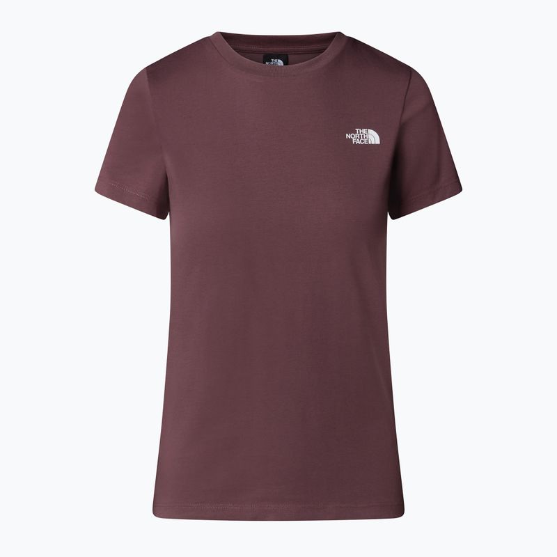 Dámské tričko The North Face Simple Dome Slim tawny quartz 4