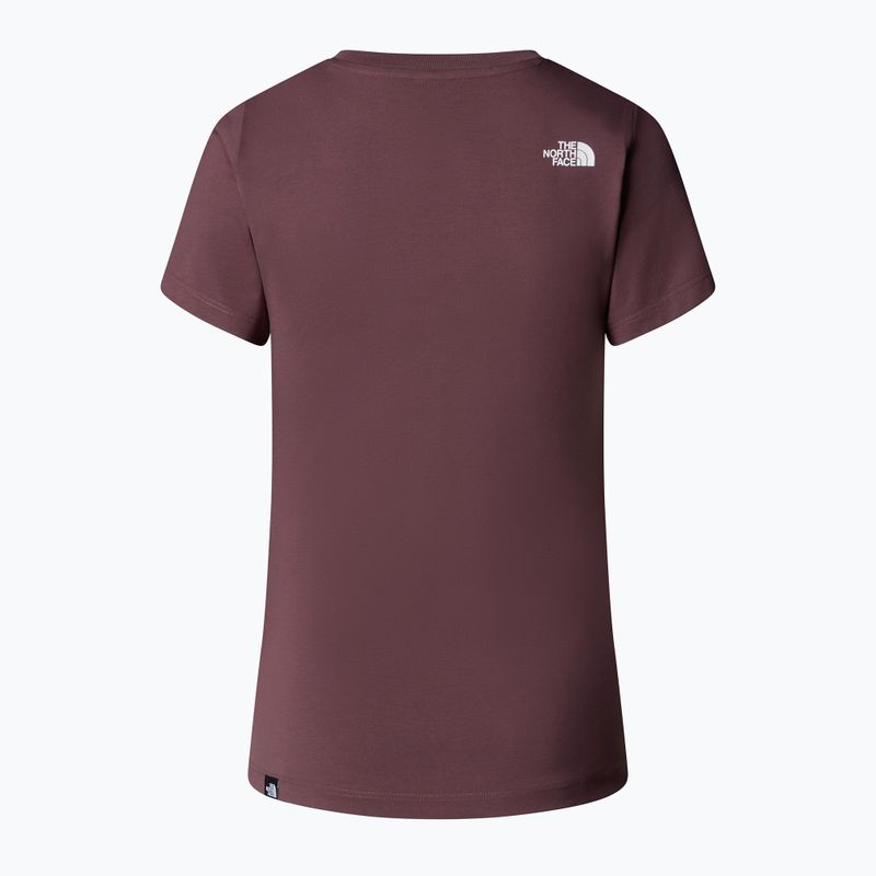 Dámské tričko The North Face Simple Dome Slim tawny quartz 5