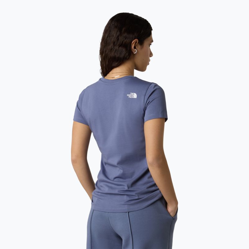 Dámské tričko The North Face Simple Dome Slim blue eclipse 3