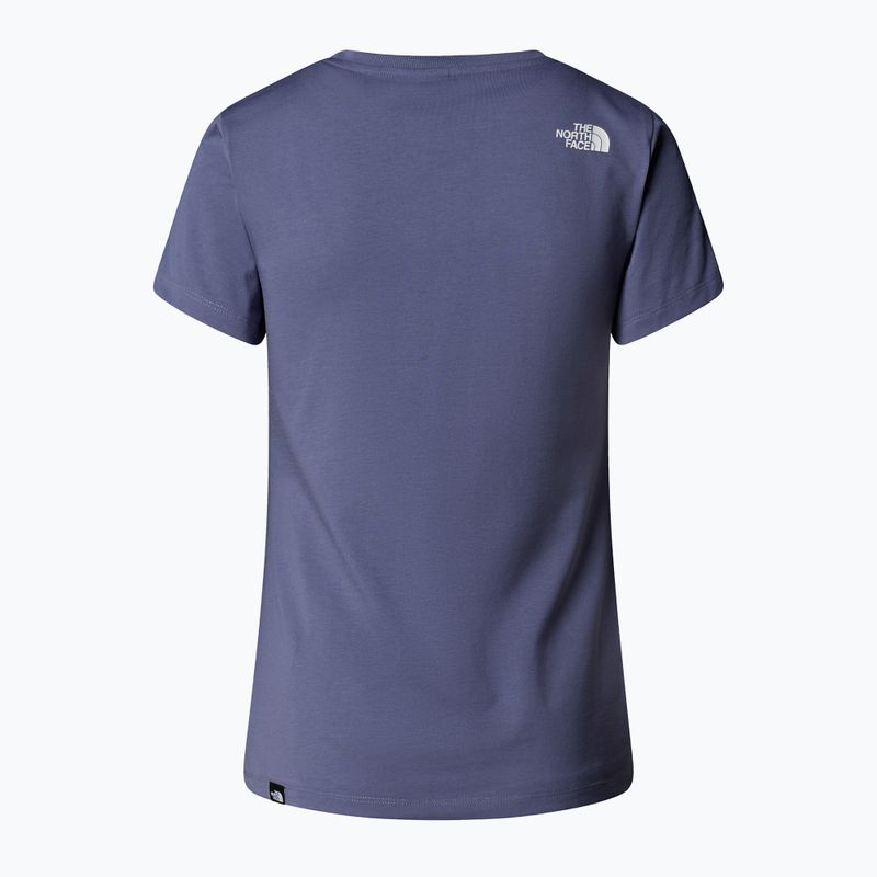 Dámské tričko The North Face Simple Dome Slim blue eclipse 5