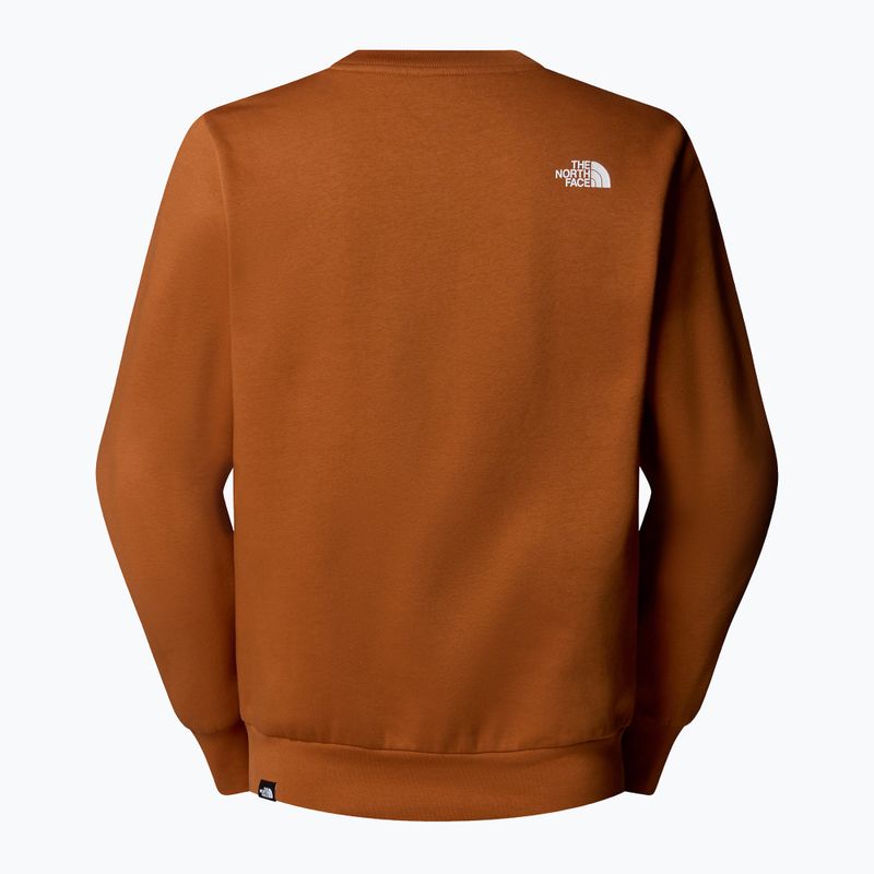 Pánská mikina The North Face Easy Crew burnt umber 5