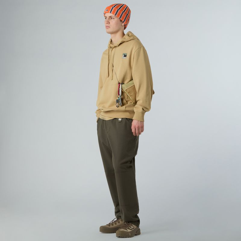 Pánská mikina The North Face Mountain Logo Relaxed Hooded khaki stone 2