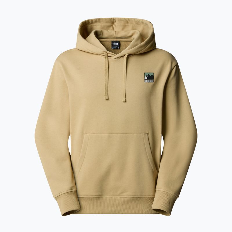 Pánská mikina The North Face Mountain Logo Relaxed Hooded khaki stone 4