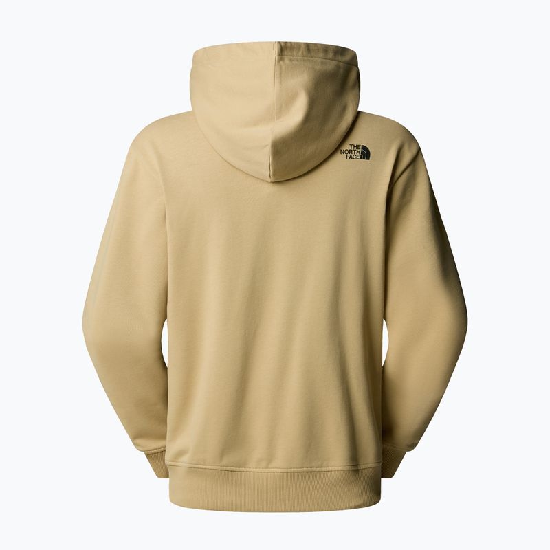 Pánská mikina The North Face Mountain Logo Relaxed Hooded khaki stone 5