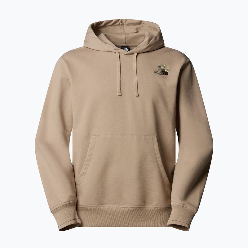 Pánská mikina The North Face Flower Dome Relaxed Hooded GPH mushroom grey 4