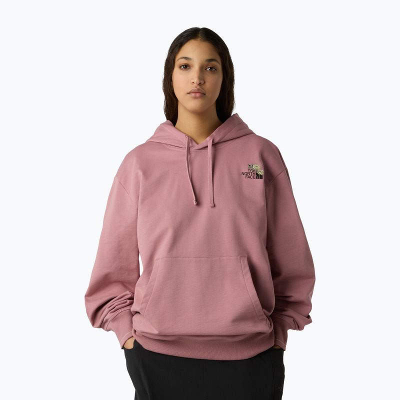 Pánská mikina The North Face Flower Dome Relaxed Hooded GPH nostalgia rose 3