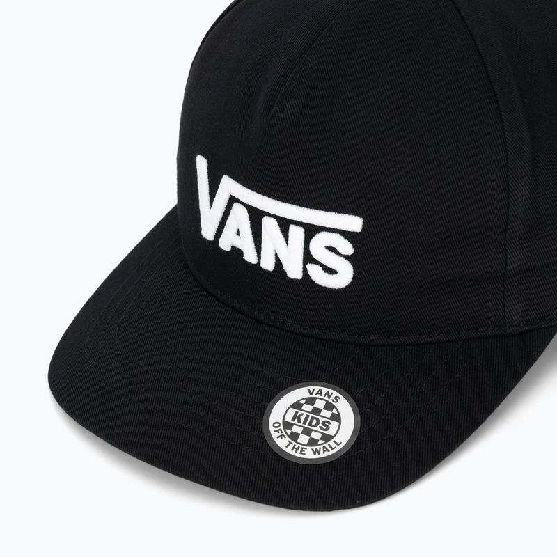 Dětská kšiltovka Vans Drop V Logo Snapback black 3