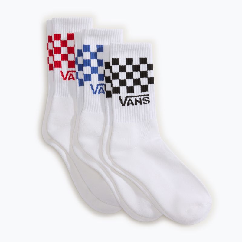 Ponožky Vans Classic Check Crew 3 pairs white 2