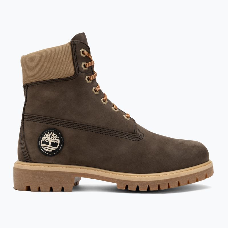 Pánské boty Timberland Premium 6 Inch Lace Up Waterproof dark brown nubuck/olive 2