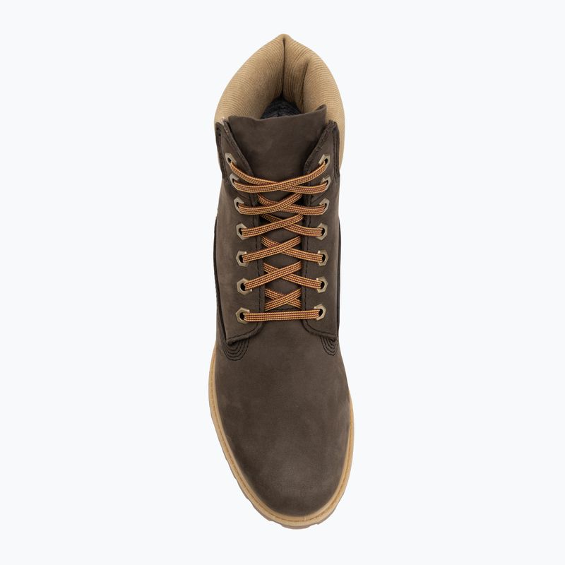 Pánské boty Timberland Premium 6 Inch Lace Up Waterproof dark brown nubuck/olive 5