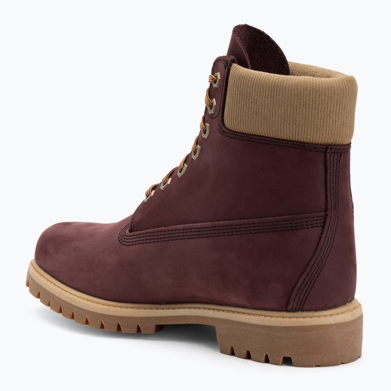 Pánské boty Timberland Premium 6 Inch Lace Up Waterproof burgundy olive 3