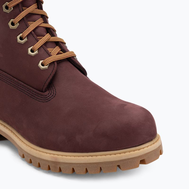 Pánské boty Timberland Premium 6 Inch Lace Up Waterproof burgundy olive 7