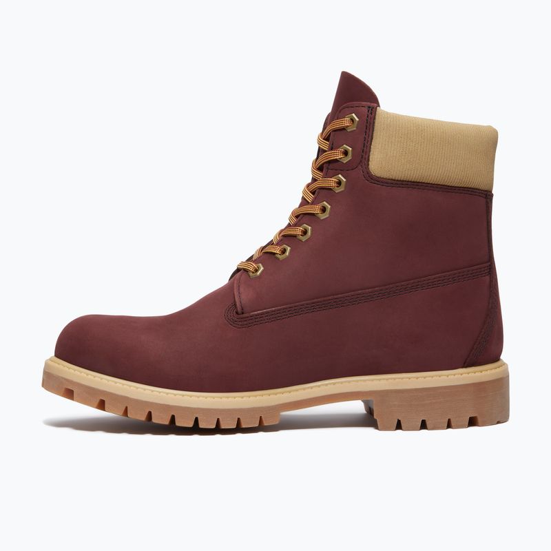 Pánské boty Timberland Premium 6 Inch Lace Up Waterproof burgundy olive 2