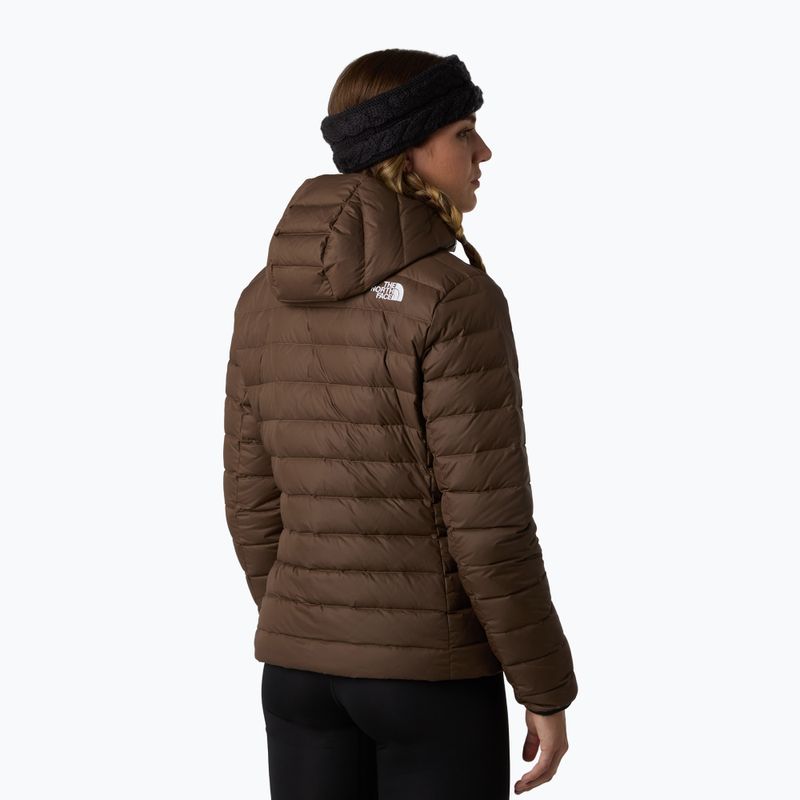 Dámská péřová bunda The North Face Down Hooded smokey brown 3