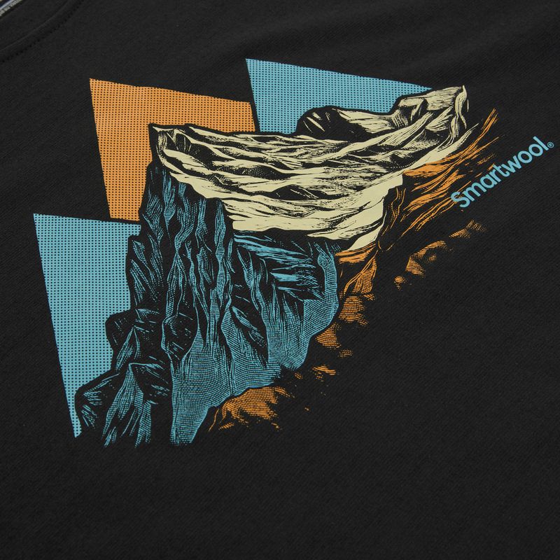 Pánské tričko Smartwool Peak Bagger Active SS Graphic Tee black 3