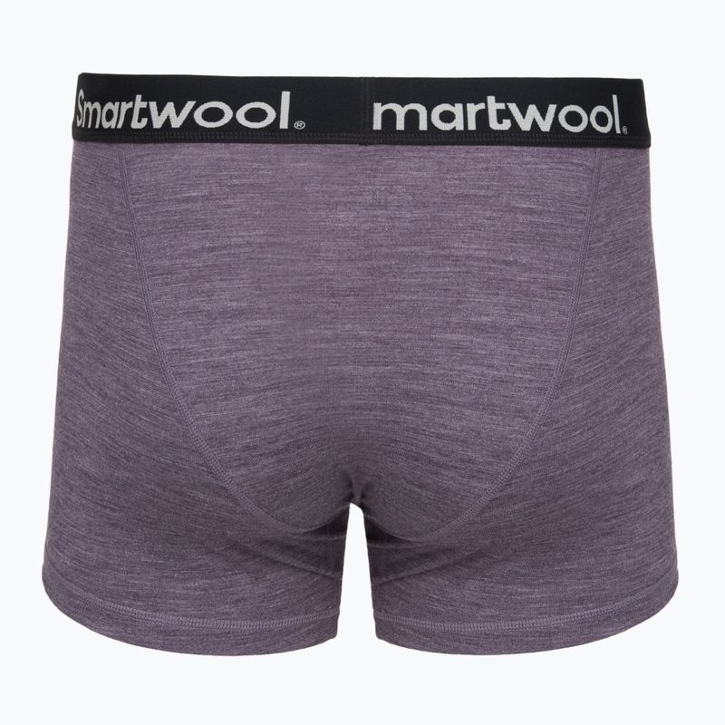 Pánské termoakční boxerky Smartwool Merino Boxer Brief Boxed purple storm heather 2
