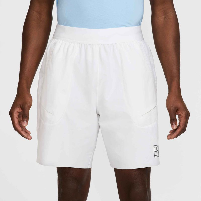 Pánské tenisové šortky Nike Court Dri-Fit Advantage 8" white/black 3