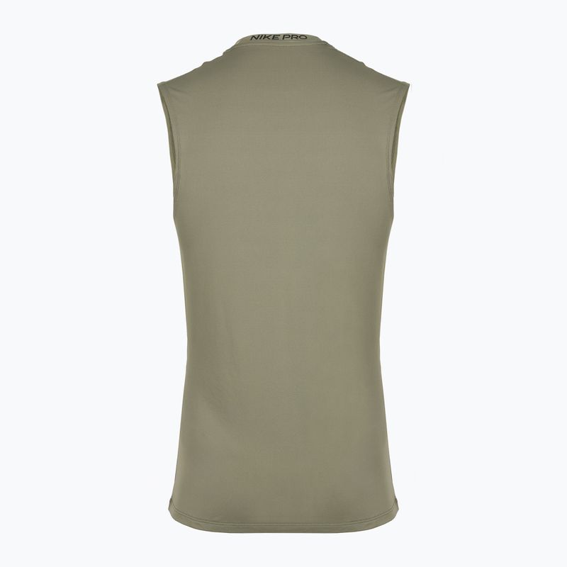 Pánské tenisové tričko Nike Pro Dri-Fit Sleeveless Top light army/black 8