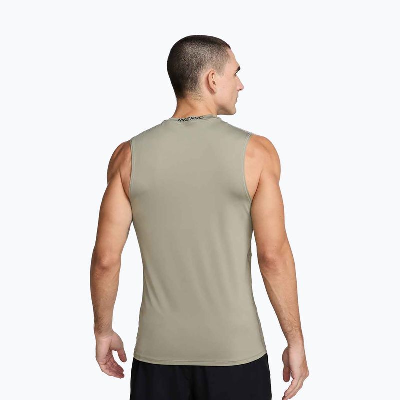 Pánské tenisové tričko Nike Pro Dri-Fit Sleeveless Top light army/black 3