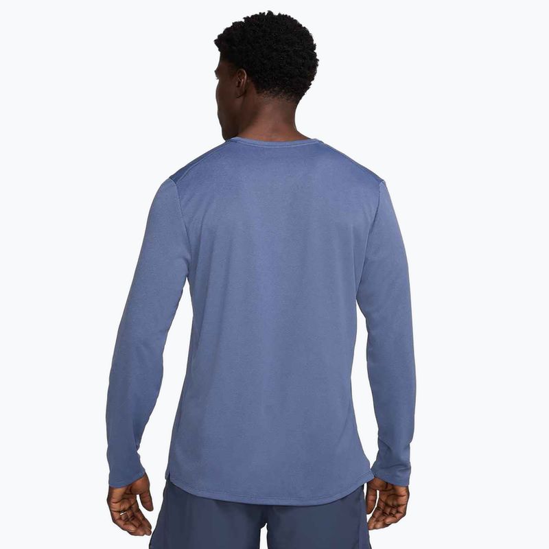 Pánské běžecké tričko Longsleeve Nike Miler Dri-Fit UV diffused blue 3