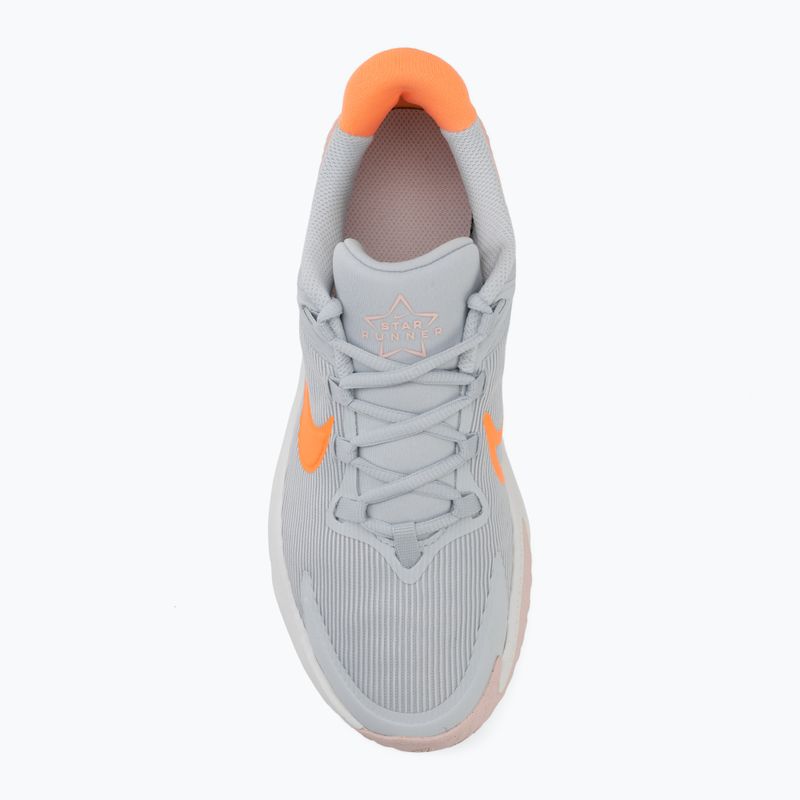 Dětské běžecké boty Nike Star Runner 4 pure platinum/echo pink/peach cream 5