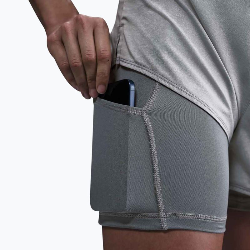 Dámské šortky Nike One Dri-Fit High-Waisted 3" 2In1 smoke grey/heather 6