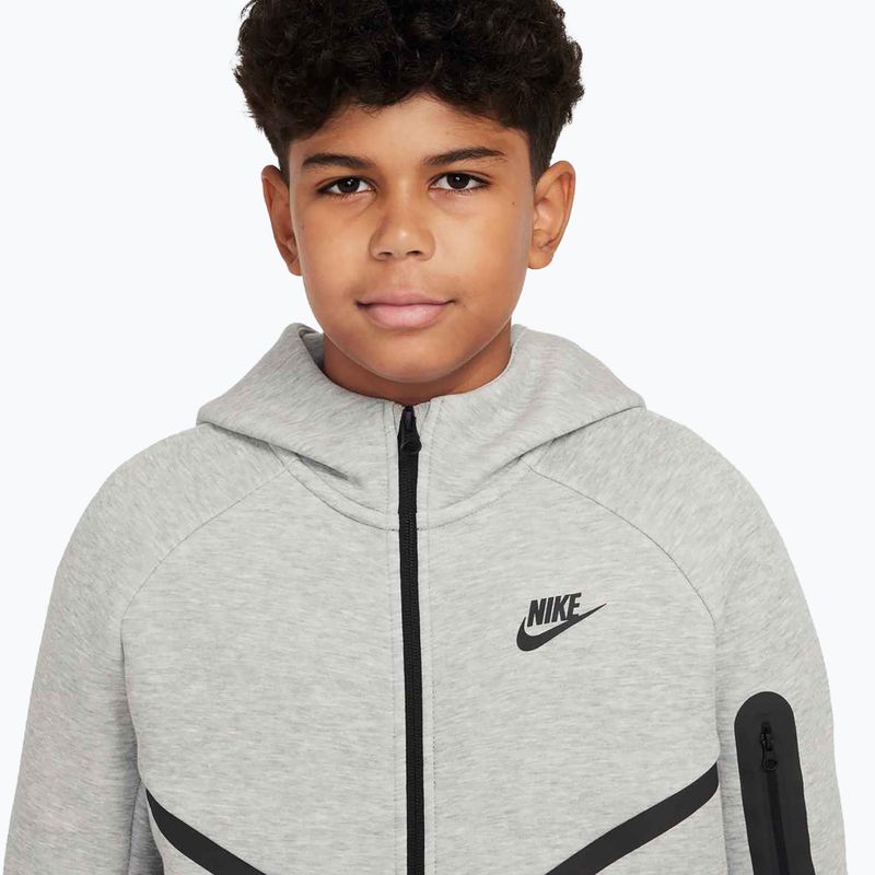 Dětská mikina Nike Sportswear Tech Fleece Full-Zip dark grey heather/black/black 4