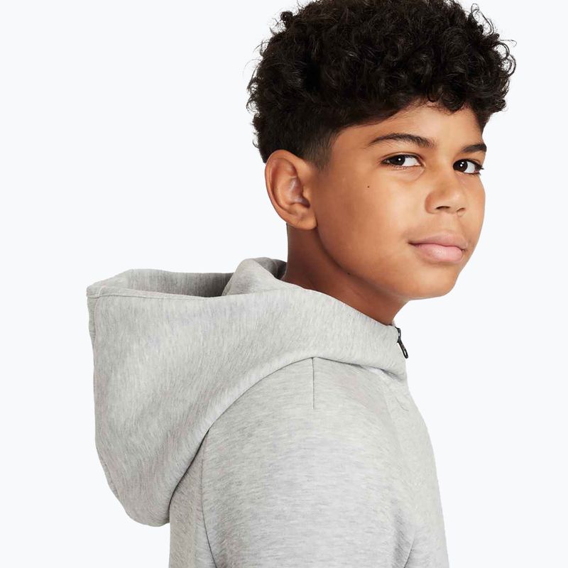 Dětská mikina Nike Sportswear Tech Fleece Full-Zip dark grey heather/black/black 5