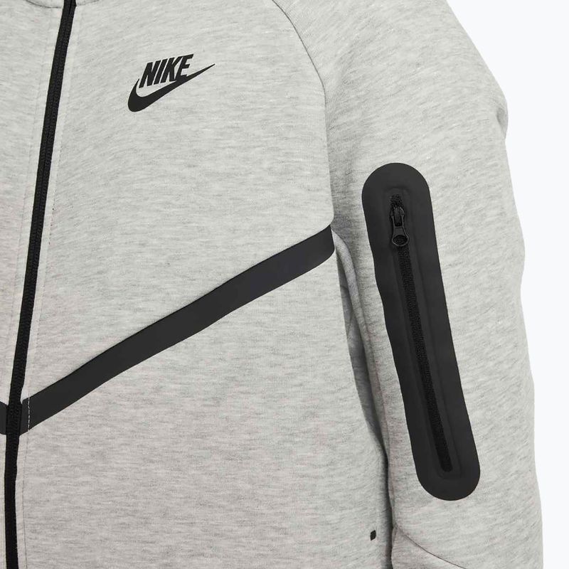 Dětská mikina Nike Sportswear Tech Fleece Full-Zip dark grey heather/black/black 6