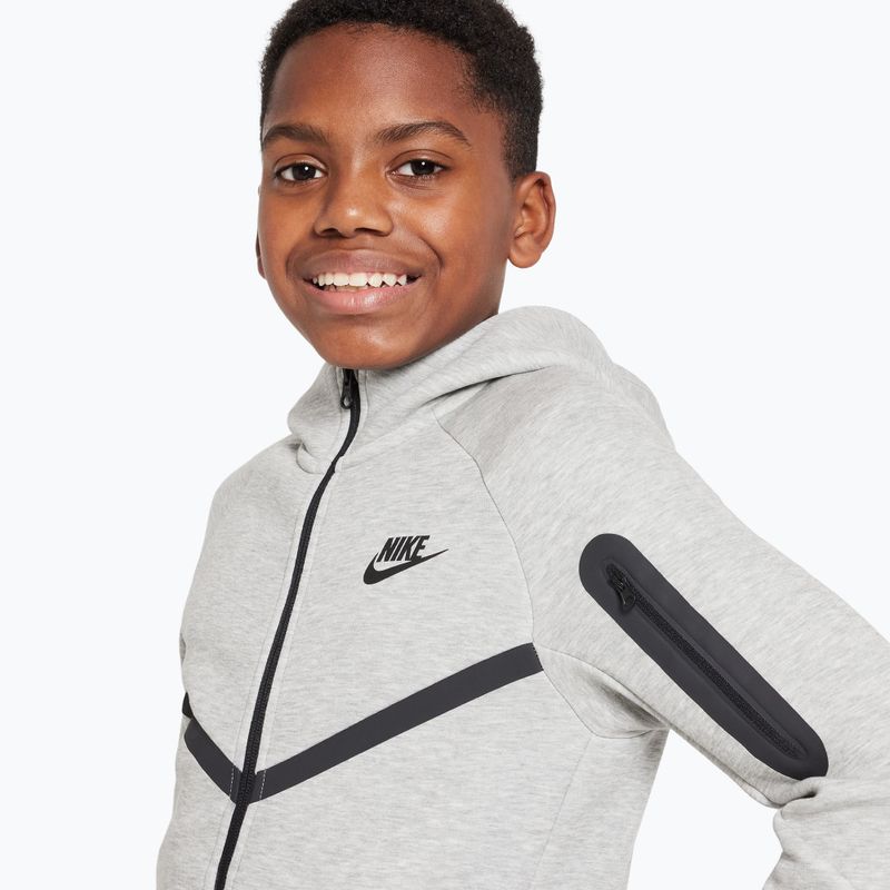 Dětská mikina Nike Sportswear Tech Fleece dark grey heather/black/black 4