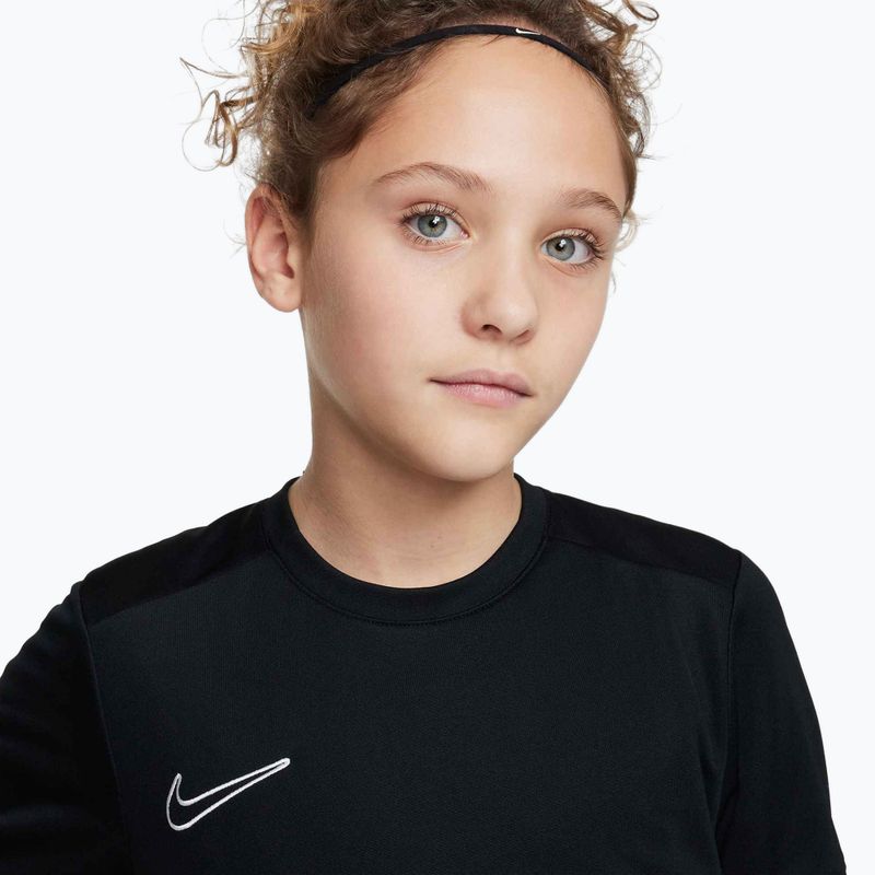 Dětské fotbalové tričko Nike Academy Dri-Fit Jr black/black/white/white 3