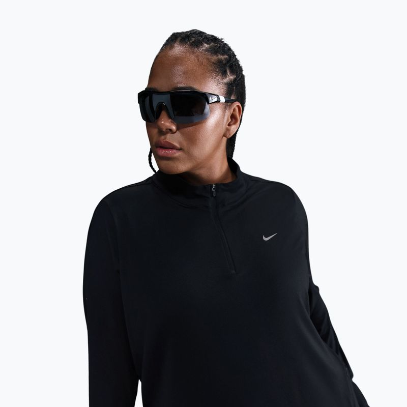Dámské běžecké tričko Longsleeve Nike Swift Dri-FIT UV 1/4-Zip Plus Size black 3
