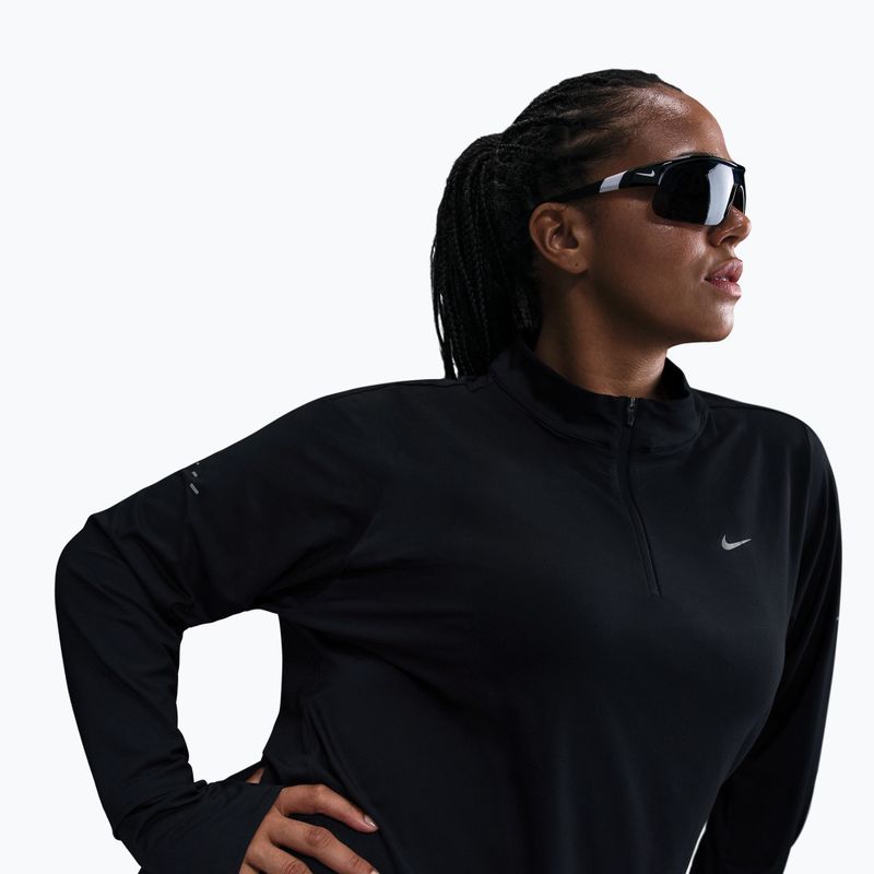 Dámské běžecké tričko Longsleeve Nike Swift Dri-FIT UV 1/4-Zip Plus Size black 4