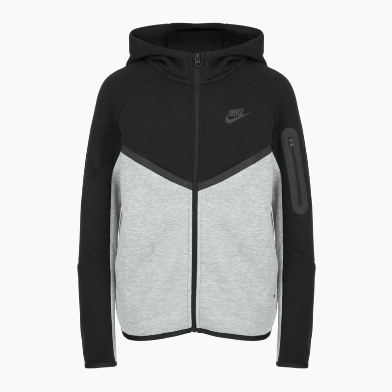 Dětská mikina Nike Sportswear Tech Fleece Full-Zip dark grey heather/black/black/black 6