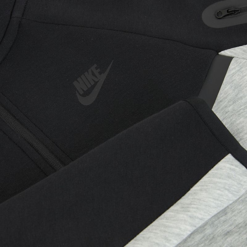 Dětská mikina Nike Sportswear Tech Fleece Full-Zip dark grey heather/black/black/black 9