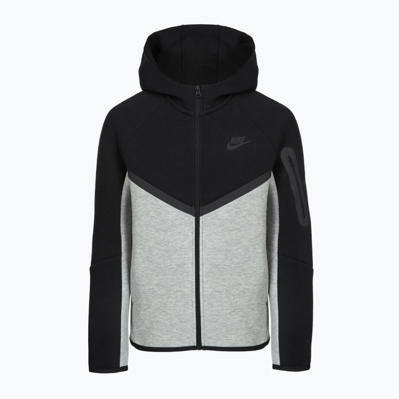 Dětská mikina Nike Sportswear Tech Fleece Full Zip dark grey heather/black/black/black 9
