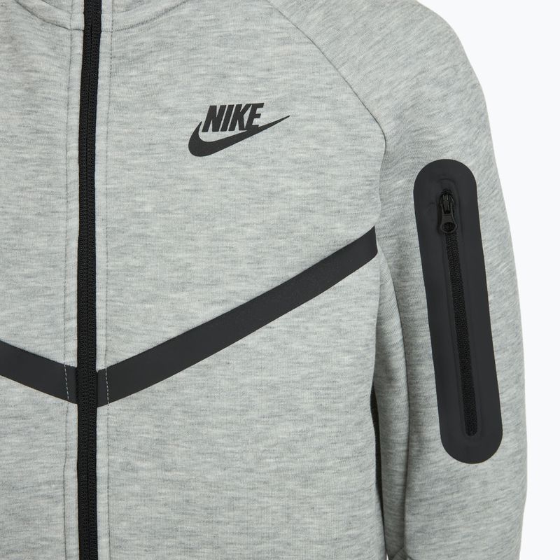 Dětská mikina Nike Sportswear Tech Fleece Full-Zip dark grey heather/black/black 11