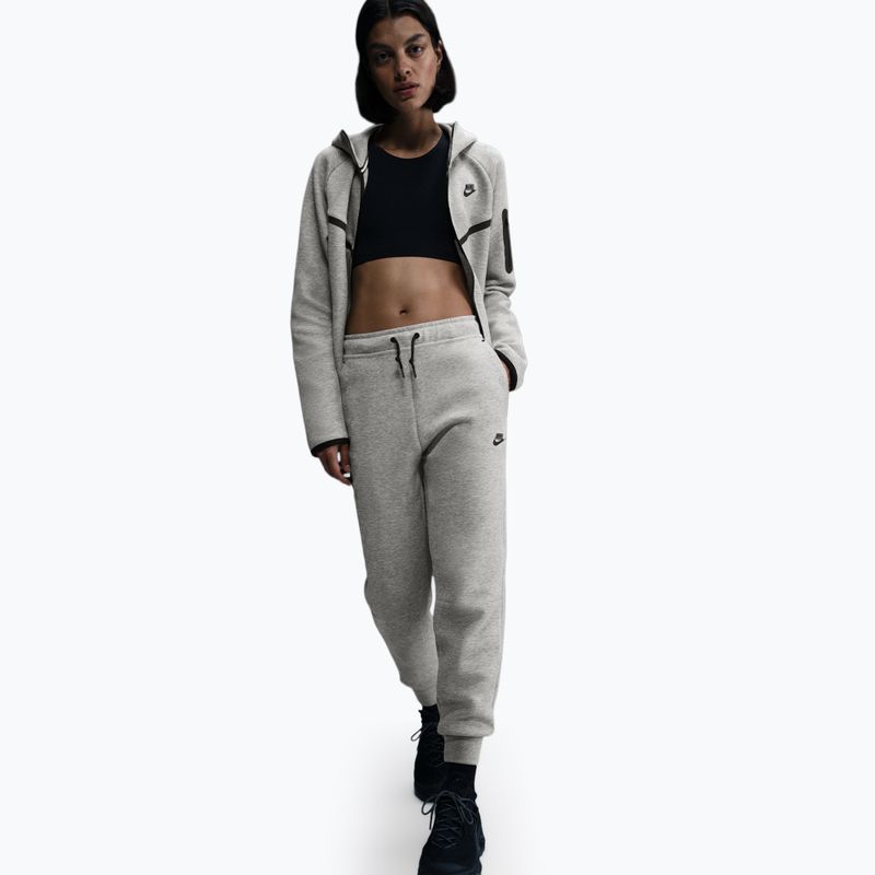 Dámské kalhoty Nike Sportswear Tech Fleece Mid-Rise dark grey heather/black 2