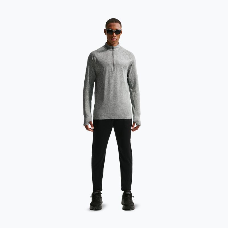 Pánská běžecká mikina Nike Stride 1/4 Zip Dri-Fit smoke grey/heather 2