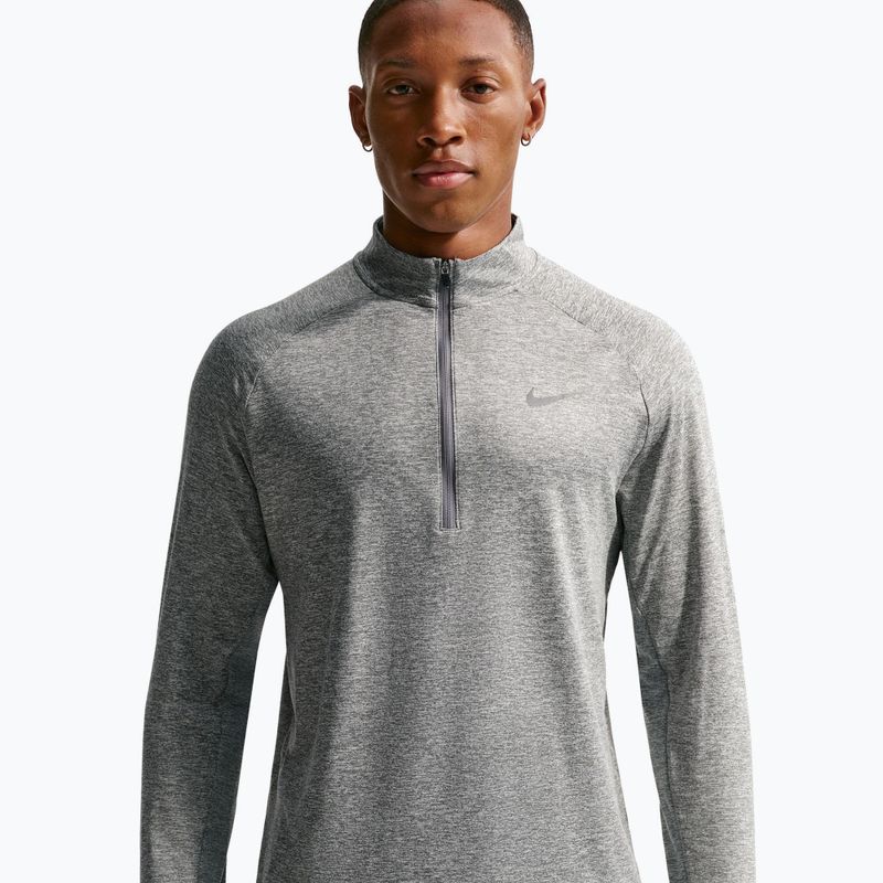 Pánská běžecká mikina Nike Stride 1/4 Zip Dri-Fit smoke grey/heather 5