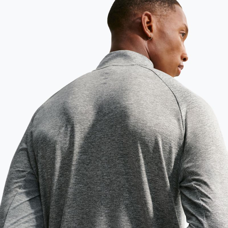 Pánská běžecká mikina Nike Stride 1/4 Zip Dri-Fit smoke grey/heather 6