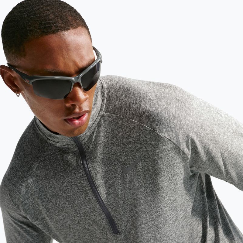 Pánská běžecká mikina Nike Stride 1/4 Zip Dri-Fit smoke grey/heather 7