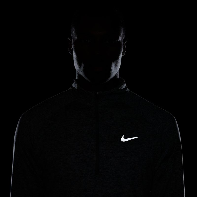 Pánská běžecká mikina Nike Stride 1/4 Zip Dri-Fit smoke grey/heather 10